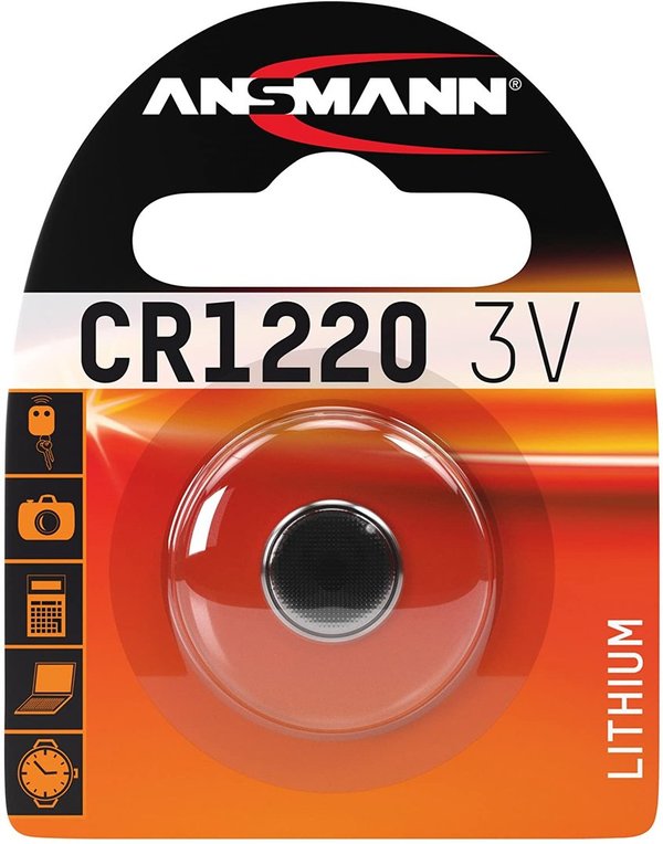 ANSMANN Knofpzelle Batterie Lithium CR 1220 - 3V