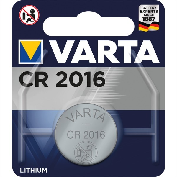 VARTA Knopfzellen CR2016, 3,0V